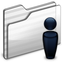 Users Folder White Icon 128x128 png